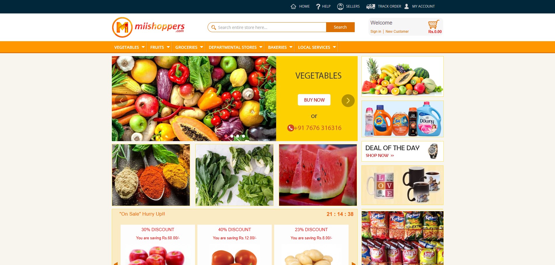 MIISHOPPERS — Website Designing In Hyderabad RedMinds